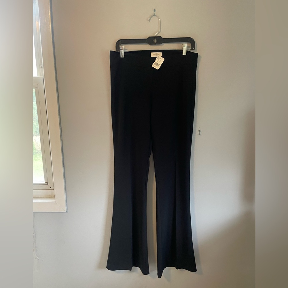 Black Flare Pants with Classic Boot Cut Design
